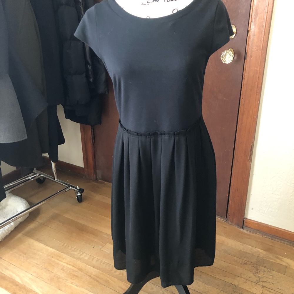 Gap Knit Dress With Chiffon Skirt